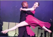  ??  ?? AIRBORNE: Meegan Henegan and Xola Putye give it their all in a sexy, classy dance.
