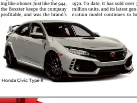  ??  ?? Honda Civic Type R