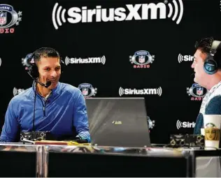  ?? Steve Luciano / Associated Press ?? Texans GM Nick Caserio, left, didn’t have an NFL combine last season because of the COVID-19 pandemic, instead relying on pro days and Zoom interviews to evaluate potential players.