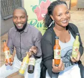  ?? /Veli Nhlapo ?? Diva’s Sauces founder Devine Mabuela and co-founder Rolihlahla Melitafa.