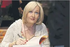  ?? PICTURE: GETTY ?? Author JK Rowling completed Harry Potter and the Deathly Hallows at Edinburgh’s Balmoral hotel today in 2007