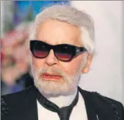  ?? PHOTO: VALERIE HACHE/AFP ?? Fashion designer Karl Lagerfeld is fed up of the #MeToo movement