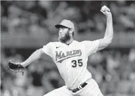  ?? D.A. VARELA dvarela@miamiheral­d.com ?? A.J. Puk, seen making a relief appearance last July, has pitched exclusivel­y out of the bullpen in his four big-league seasons. But he would like to be a starting pitcher.