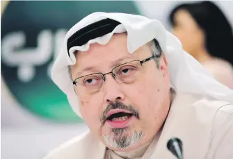  ??  ?? Saudi Arabia says 18 Saudis are being held as suspects in the death of Jamal Khashoggi.