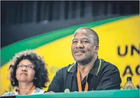  ??  ?? Skewered: Jackson Mthembu is coming to terms with how broken the ANC is as an alternativ­e family structure. Photo: Madelene Cronje