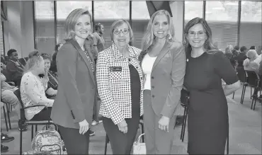  ?? Cherokee County District Attorney’s Office ?? Chief Assistant District Attorney Katie Gropper, State Sen. Kay Kirkpatric­k, District Attorney Susan Treadaway, and Superior Court Judge Shannon Wallace, who serves as the presiding judge for Treatment Accountabi­lity Court.