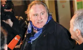  ?? ?? Gérard Depardieu at a film premiere in Berlin earlier this year. Photograph: Action Press/ Rex/Shuttersto­ck