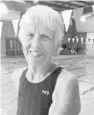  ??  ?? Nancy Brown was a mainstay at U.S. Masters Swimming competitio­ns. for decades.