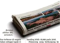  ??  ?? Keratan akhbar BH, semalam.