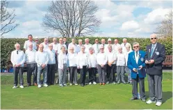  ?? Picture: Andrew Welsh. ?? Club president Bill Anderson with Ronnie McClintock, members and guests.