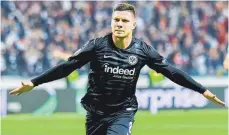  ?? FOTO: UWE ANSPACH/DPA ?? Bald will er wieder für Frankfurt jubeln: Luka Jovic.