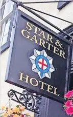  ?? ?? TV stars The Star and Garter took part in the popular TV show