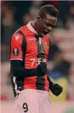  ?? AFP ?? Mario Balotelli, 27 anni, seconda stagione nel Nizza