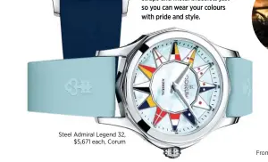  ??  ?? Steel Admiral Legend 32, $5,671 each, Corum