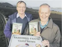  ??  ?? Andrew and John Arbuckle with their new book