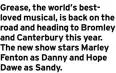  ?? ?? Grease, the world’s bestloved musical, is back on the road and heading to Bromley and Canterbury this year. The new show stars Marley Fenton as Danny and Hope Dawe as Sandy.