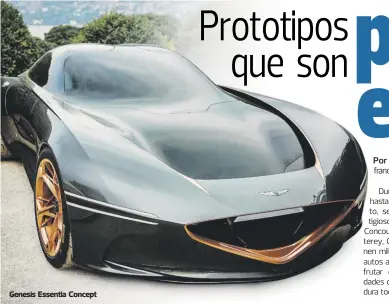  ??  ?? Genesis Essentia Concept