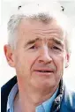  ??  ?? Showing support: Michael O’Leary
