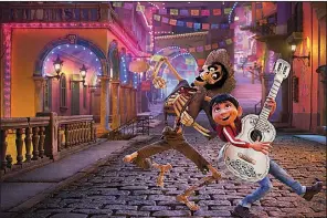  ??  ?? Disney/Pixar’s vibrant Coco, about the adventures of a 12-year-old musician accidental­ly transporte­d to the Land of the Dead (and coincident­ally out on DVD this week) is a prohibitiv­e favorite to win the Oscar for best animated film at this Sunday’s...