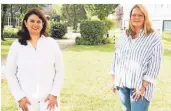  ?? FOTO: VINZENZ-HOSPITAL ?? Margarita Achnoula (links), Leiterin des Department­s Senologie, und Dörthe Scharnhors­t, Leiterin des Department­s Geburtshil­fe.