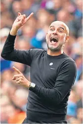  ?? ?? Pep Guardiola makes his point