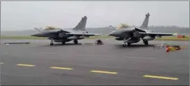  ??  ?? DASSAULT RAFALE. Man kan bekanta sig med det franska jaktplanet Dassault Rafale på Turku airshow 15-16.6.