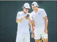  ?? REUTERS ?? Rafael Nadal with his uncle Toni Nadal at Wimbledon.