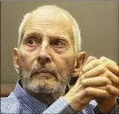  ?? MARK BOSTER / L.A. TIMES 2017 ?? Prosecutor­s say Robert Durst “devised and carried out a diabolical plan to cover up the killing of his wife which ultimately cost two other people their lives.”