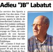  ?? (DR) ?? Jean-Bernard Labatut.