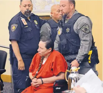  ?? JIM THOMPSON/JOURNAL ?? Jessica Kelley is wheeled into her arraignmen­t on Sept. 14, 2016. Kelley had been incarcerat­ed before, after conviction­s for assault, drug traffickin­g, DWI and conspiracy to commit criminal sexual penetratio­n.