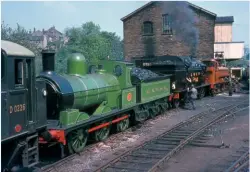  ?? JOHN SAGAR ?? L&y ‘Ironclad’ 0‑6‑0 no. 957 being prepared for filming of The Railway Children at Haworth shed in June 1970, along with ‘n2’ 0‑6‑2t no. 4744 and ‘57XX’ no. 5775.