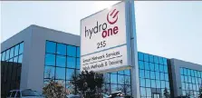  ?? THE CANADIAN PRESS/FILES ?? Since 51 per cent of Hydro One was sold to private investors, the public can no longer find out whether green energy producers are generating and getting paid for excess electricit­y.