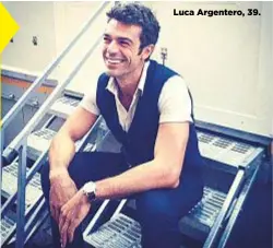  ??  ?? Luca Argentero, 39.