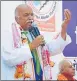  ?? HT ?? AHP president Praveen Togadia addressing workers in Ayodhya on Tuesday.