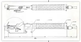  ??  ?? ■ A general arrangemen­t drawing of an LMG 08/15. This is an Allied drawing, thus all dimensions are given in Imperial measuremen­ts.