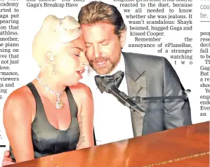  ??  ?? Lady Gaga and Cooper perform ‘Shallow’ from ‘A Star Is Born’. — Reuters photo