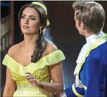  ??  ?? unfazed: Holly Carpenter and her dance partner Trent Whiddon after being told last week she was leaving the show