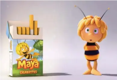  ?? © rr ?? De sigaretten van Maya De Bij.