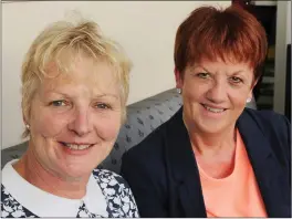  ??  ?? Helena Kehoe and Teresa Codd enjoying ladies’ night at the track.