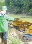  ?? EFRAÍN PATIÑO/ ARCHIVO ADN ?? Hidrocarbu­ros contaminan.