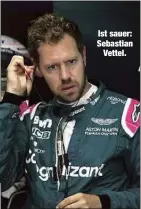  ??  ?? Ist sauer: Sebastian
Vettel.