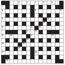  ??  ?? PRIZES of £20 will be awarded to the senders of the first three correct solutions checked. Solutions to: Daily Mail Prize Crossword No 15,963, PO BOX 3451, Norwich, NR7 7NR. Entries may be submitted by second-class post. Envelopes must be postmarked no later than tomorrow. Please make sure you enclose your name and address.