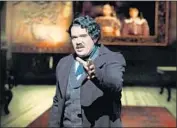  ??  ?? DOMINIC Armstrong as Edgar Allan Poe in “Usher House.” He also played romantic lead in “Cantervill­e.”