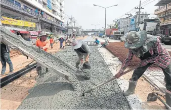  ??  ?? ROAD TO RICHES: Constructi­on work is under way at the Thai-Malaysian border. Improving road and rail infrastruc­ture is crucial if Thailand is to capitalise on the AEC’s single market policies.