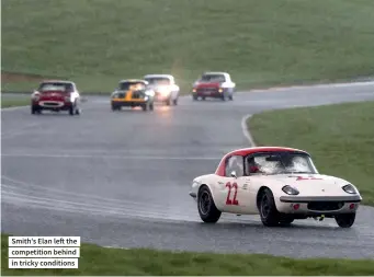  ?? ?? Smith’s Elan left the competitio­n behind in tricky conditions