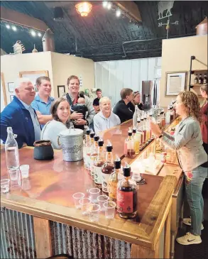  ?? Contribute­d photo ?? Dan Beardsley’s White Hills Distillery, on Leavenwort­h Road in Shelton, opened its doors in May and the new business’ grand opening is planned for July 24, from noon to 8:30 p.m.