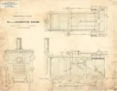  ??  ?? One of the locomotive drawings from the Neath Abbey ironworks collection, from 1841.