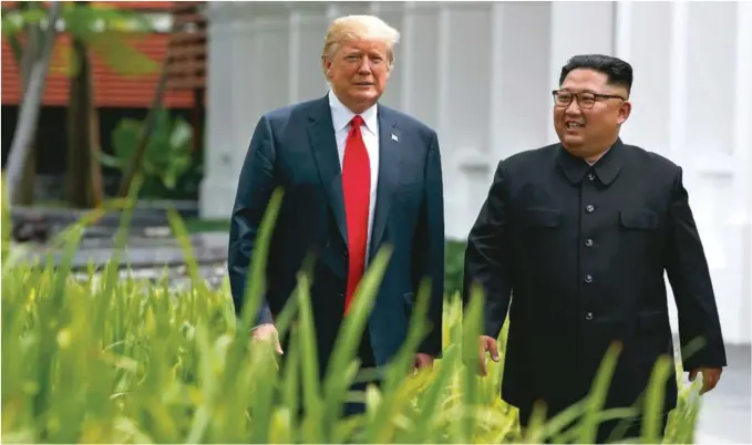  ?? FOTO: NTB SCANPIX ?? SPEKULASJO­NER: Fredag kunngjøres årets vinner av verdens mest høythengen­de medalje – Nobels fredspris. President Donald Trump og Kim Jong-un står sentralt i spekulasjo­nene.