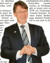  ?? Foto: ziego ?? Landrat Stefan Rößle will bei der Wahl 2020 wieder kandidiere­n.