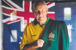  ?? PROUD TO PLAY: Mervyn Crossman represente­d Australia at the Olympics. ??
